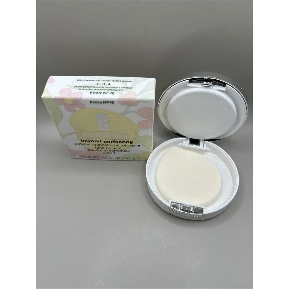 Clinique Beyond Perfecting Powder Foundation + Concealer 6 Ivory (VF-N) .51oz